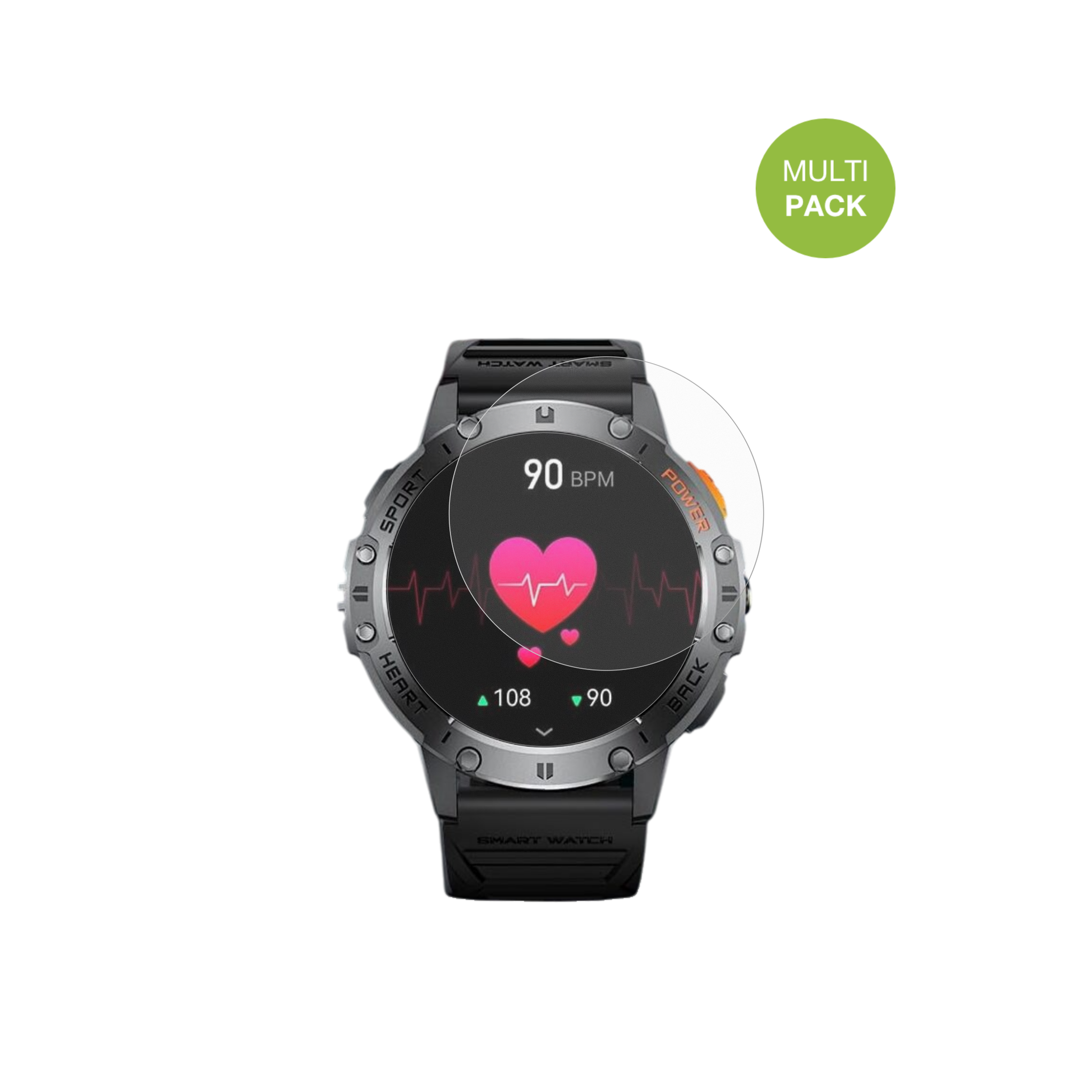 SunktaFV23-D-GS mit aufgebrachter dipos Displayschutzfolie, die lästige Fingerabdrücke minimiert