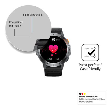 Schutzfolie mit optimaler Passform, zur Verwendung mit Hüllen geeignet