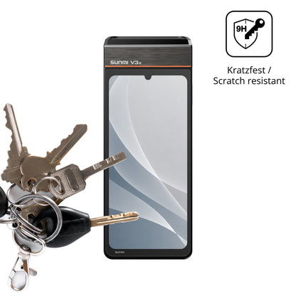 dipos Displayschutz für Sunmi V3e, mattierte Oberfläche, robuste Festigkeit und perfekte Passform