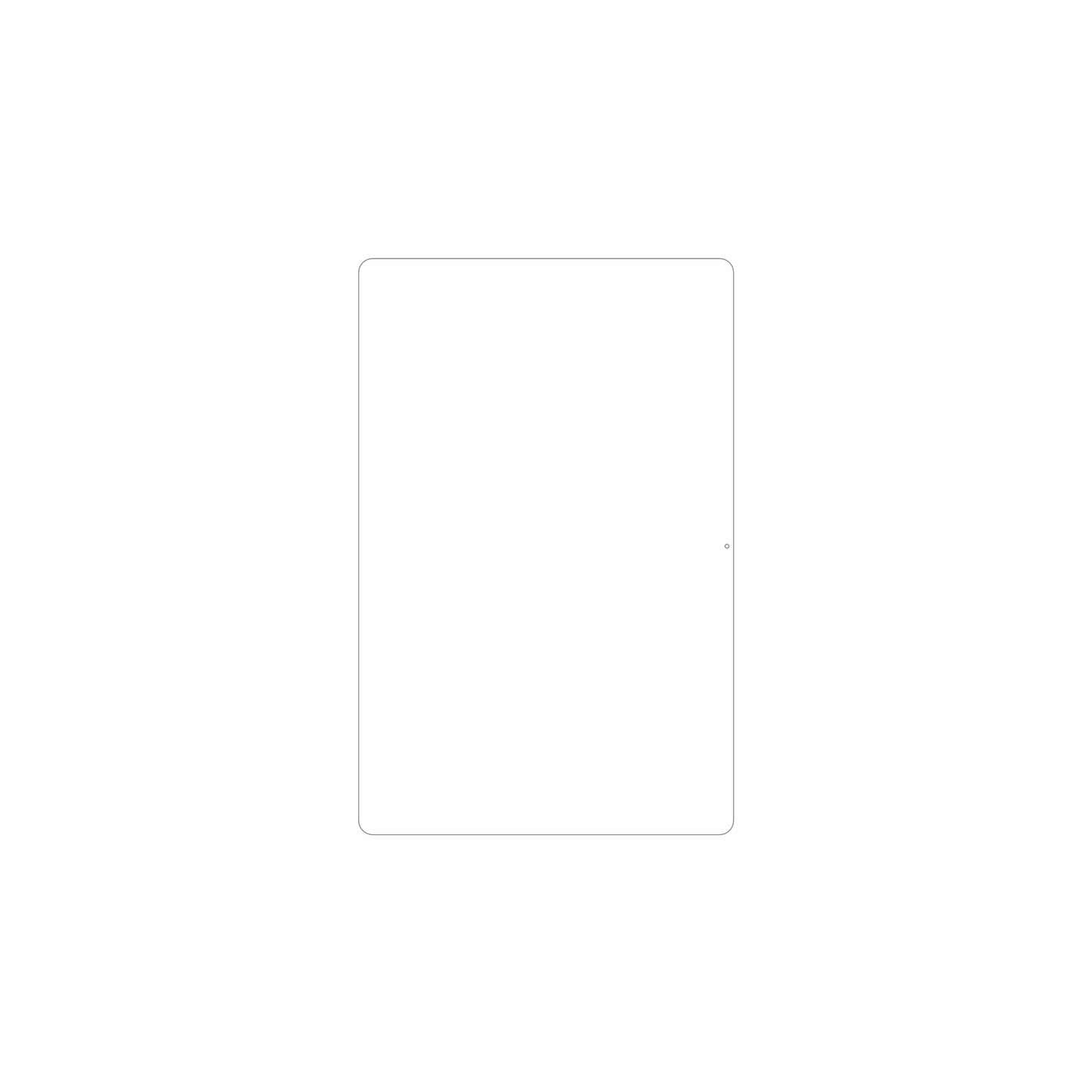 dipos Displayschutz für Sunmi CPad 11, mattierte Oberfläche, geringe Dicke und perfekte Passform