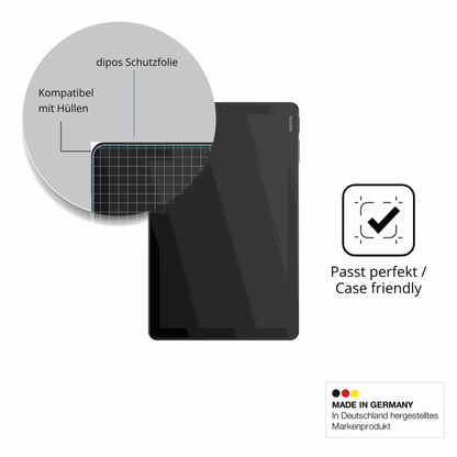 Schutzfolie mit optimaler Passform, zur Verwendung mit Hüllen geeignet