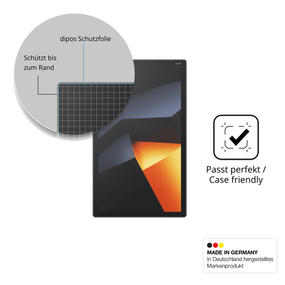 Schutzglasfolie mit optimaler Passform, zur Verwendung mit Hüllen geeignet