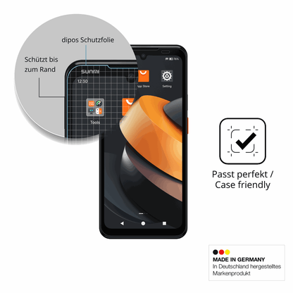 Besonders flexibler Displayschutz mit Anti-Shock-Schicht im Materialmix