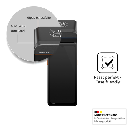 Besonders flexibler Displayschutz mit Anti-Shock-Schicht im Materialmix