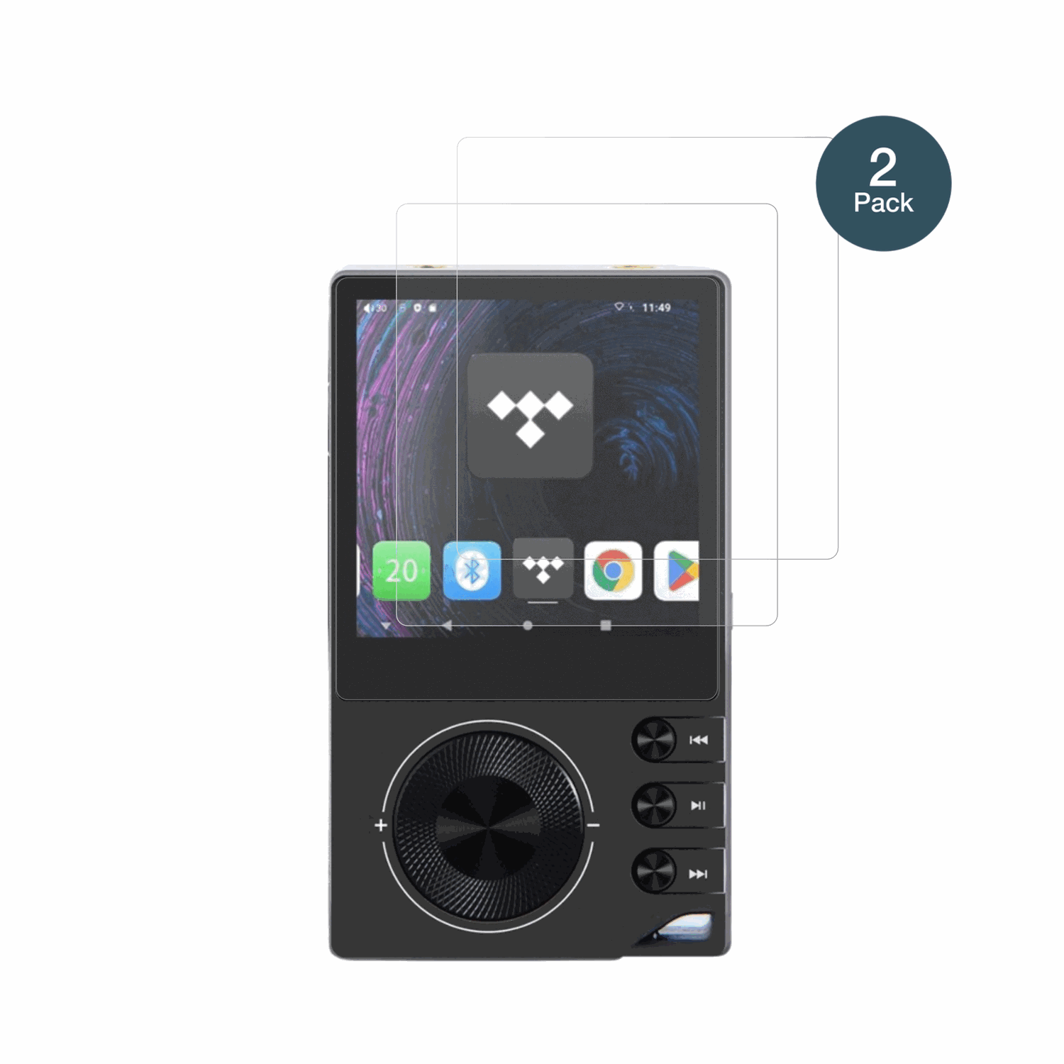 SurfansF20 Pro mit aufgebrachter dipos Panzerfolie, die lästige Fingerabdrücke minimiert