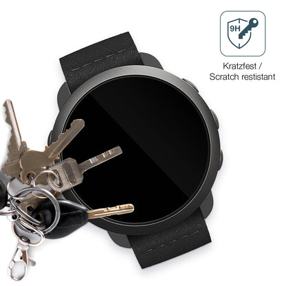 dipos Displayschutz für Suunto 3, transparente Oberfläche, perfekte Passform auch für die Rundungen