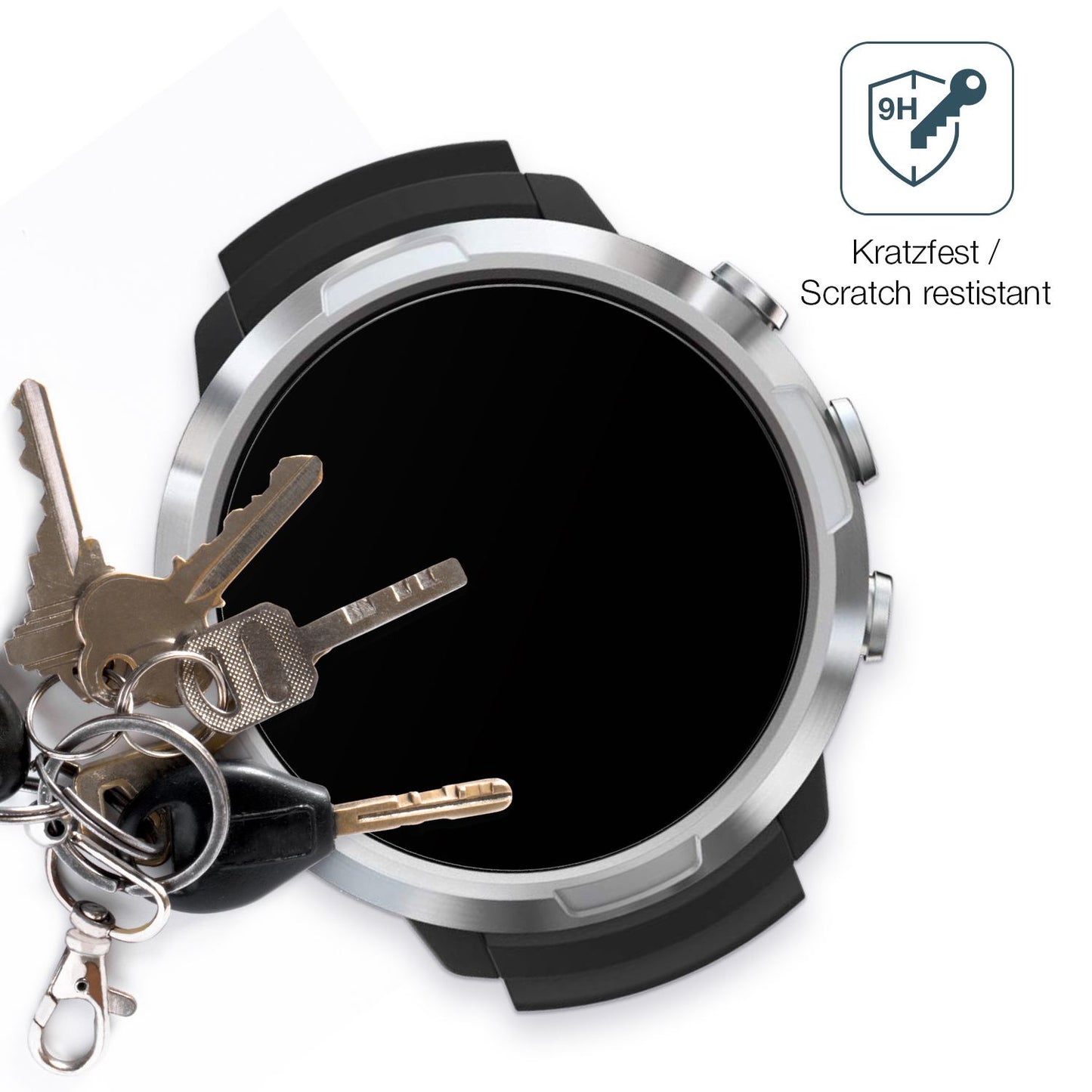 dipos Displayschutz für Suunto D5 Tauchcomputer, mattierte Oberfläche, robuste Festigkeit und perfekte Passform