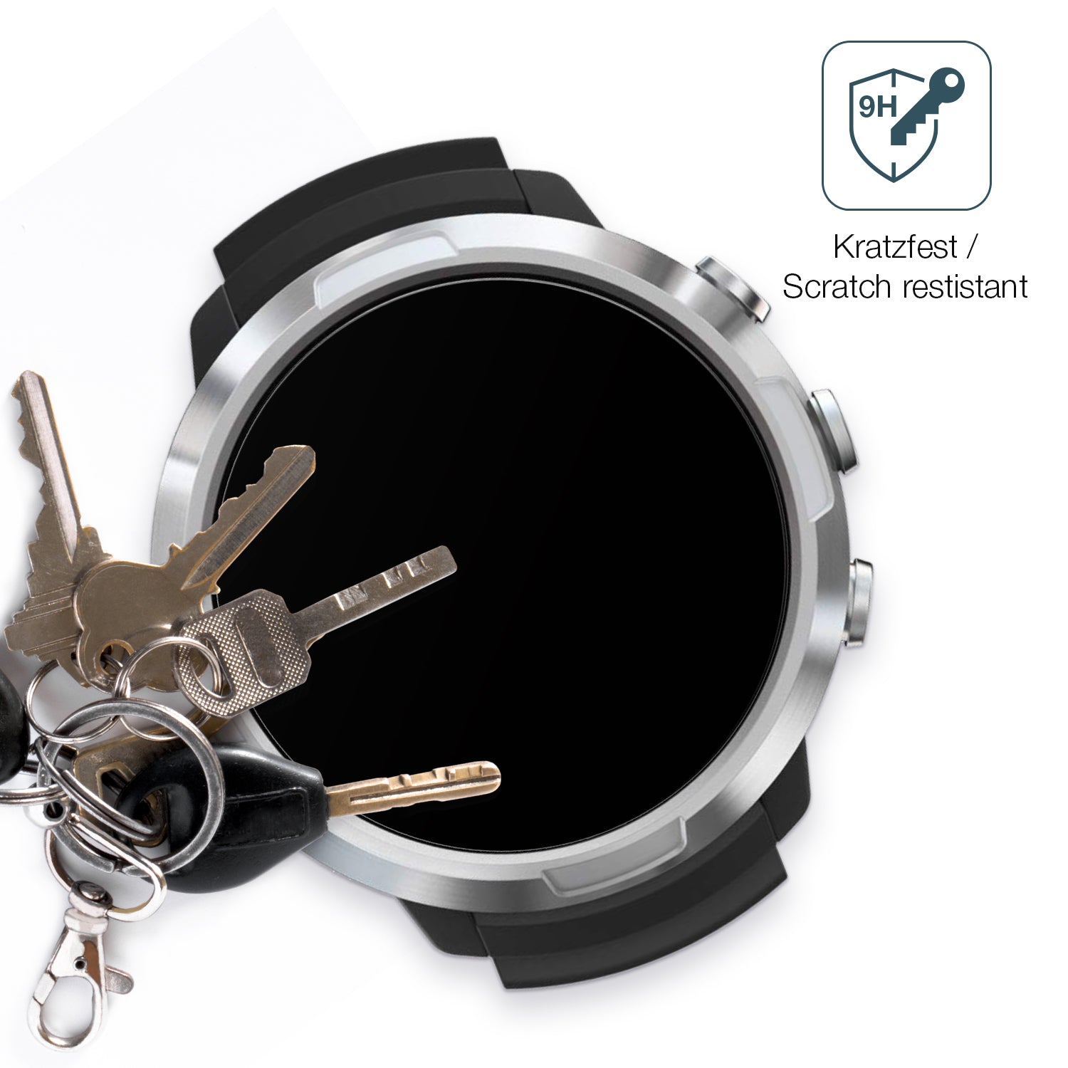 dipos Displayschutz für Suunto D5 Tauchcomputer, mattierte Oberfläche, robuste Festigkeit und perfekte Passform