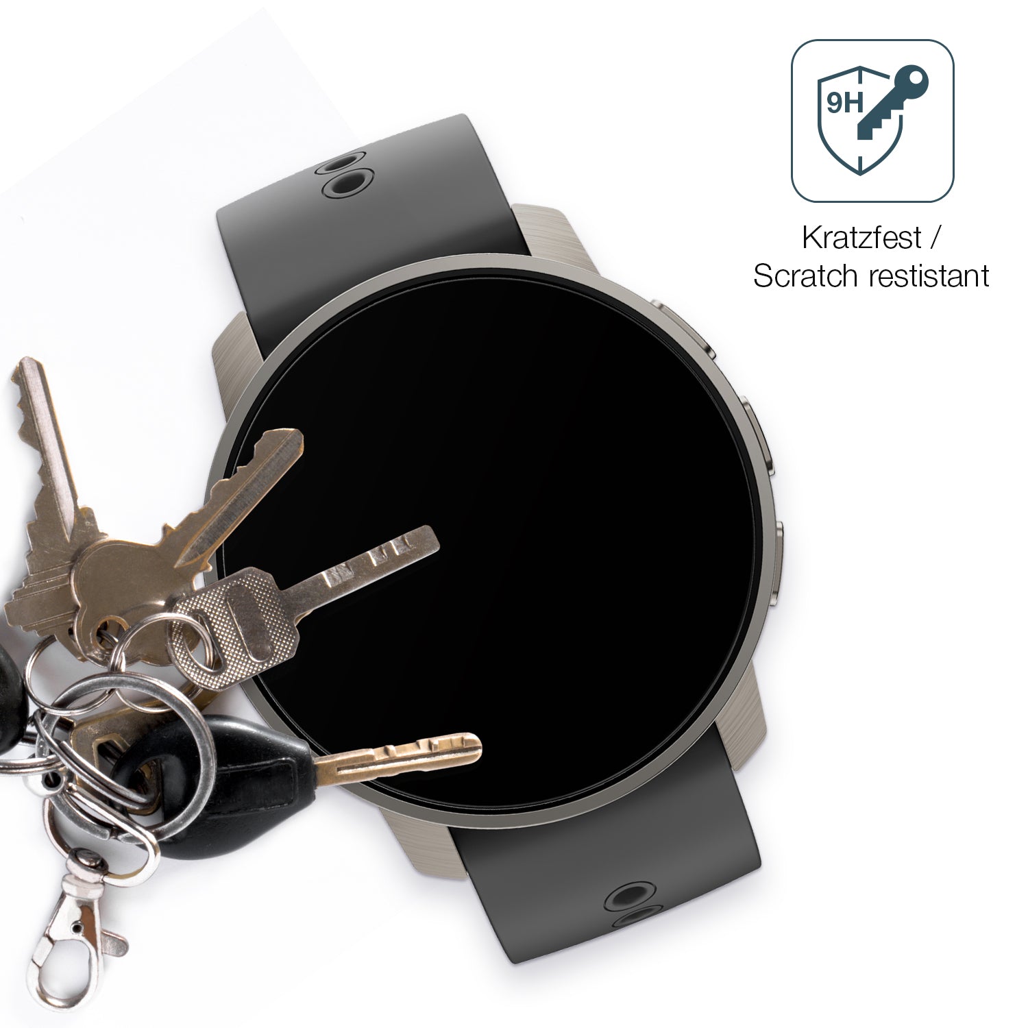 dipos Displayschutz für Suunto Peak Pro, mattierte Oberfläche, robuste Festigkeit und perfekte Passform