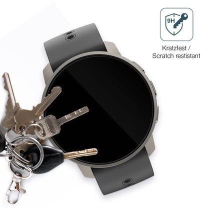 dipos Displayschutz für Suunto Peak Pro, transparente Oberfläche, perfekte Passform auch für die Rundungen