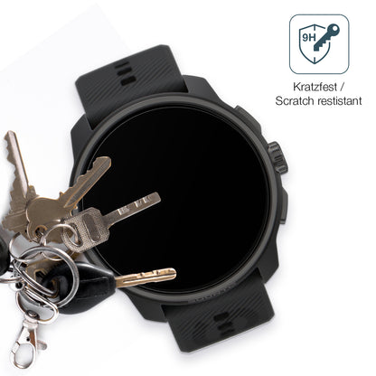 dipos Displayschutz für Suunto Race, mattierte Oberfläche, robuste Festigkeit und perfekte Passform