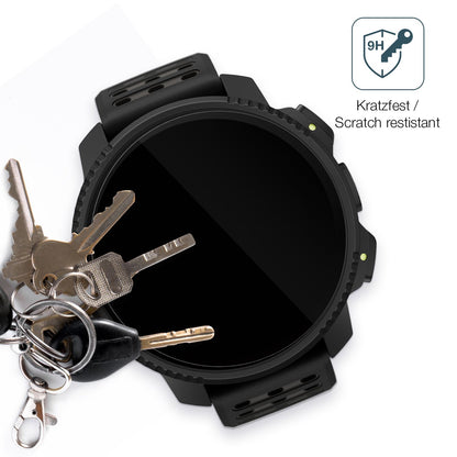 dipos Displayschutz für Suunto Vertical 2, transparente Oberfläche, perfekte Passform auch für die Rundungen