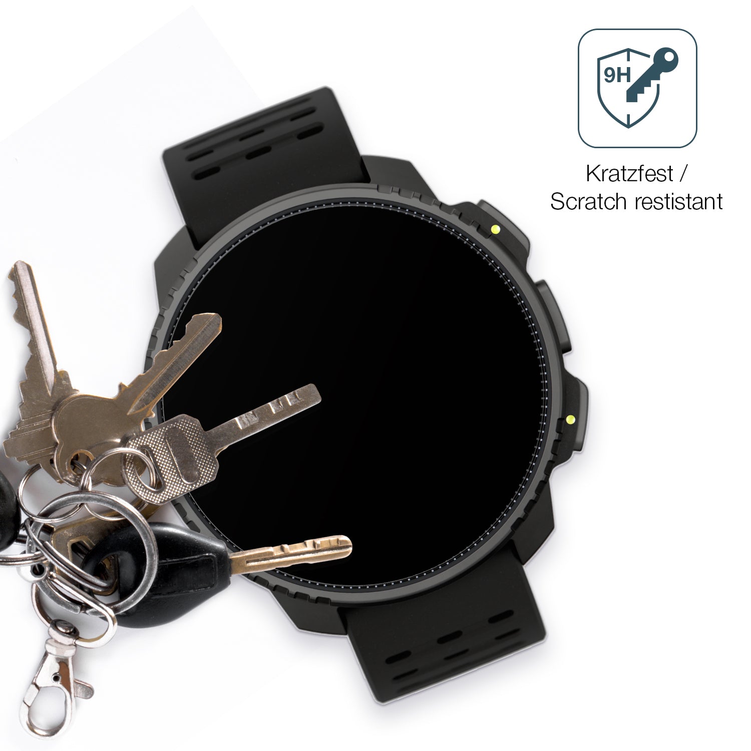 dipos Displayschutz für Suunto Vertical, mattierte Oberfläche, robuste Festigkeit und perfekte Passform