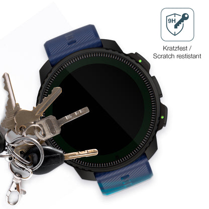 dipos Displayschutz für Suunto Vertical Solar, transparente Oberfläche, perfekte Passform auch für die Rundungen