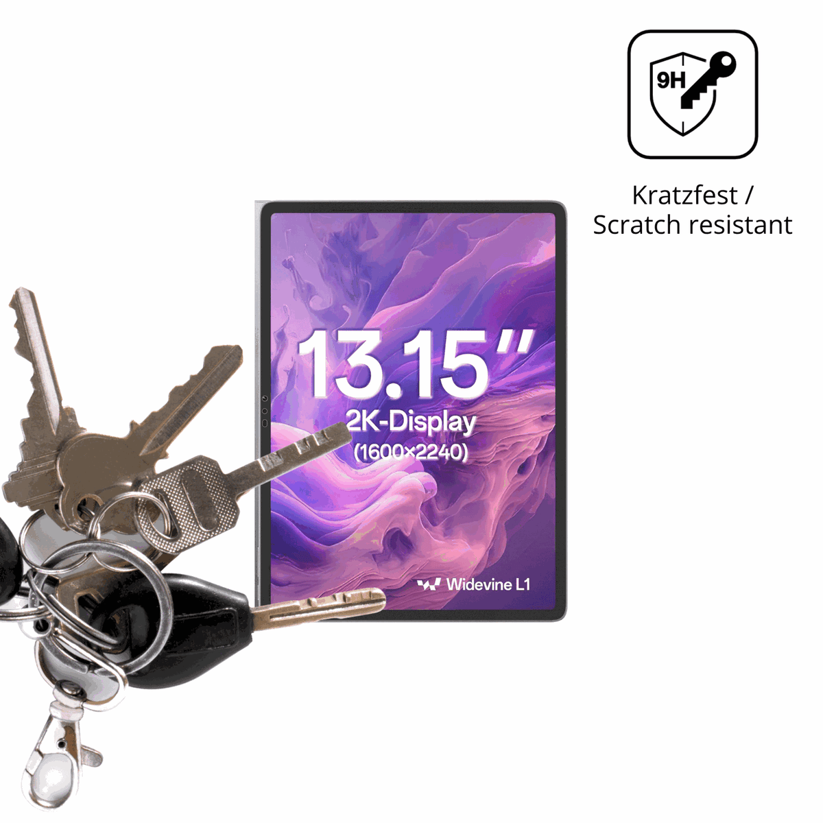 dipos Displayschutz für SVITOO V13, mattierte Oberfläche, robuste Festigkeit und perfekte Passform