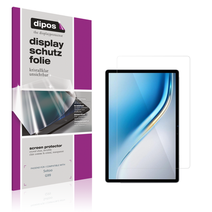 Klare Displayschutzfolie von dipos passend für Svitoo G99, präziser Zuschnitt und blasenfrei montiert