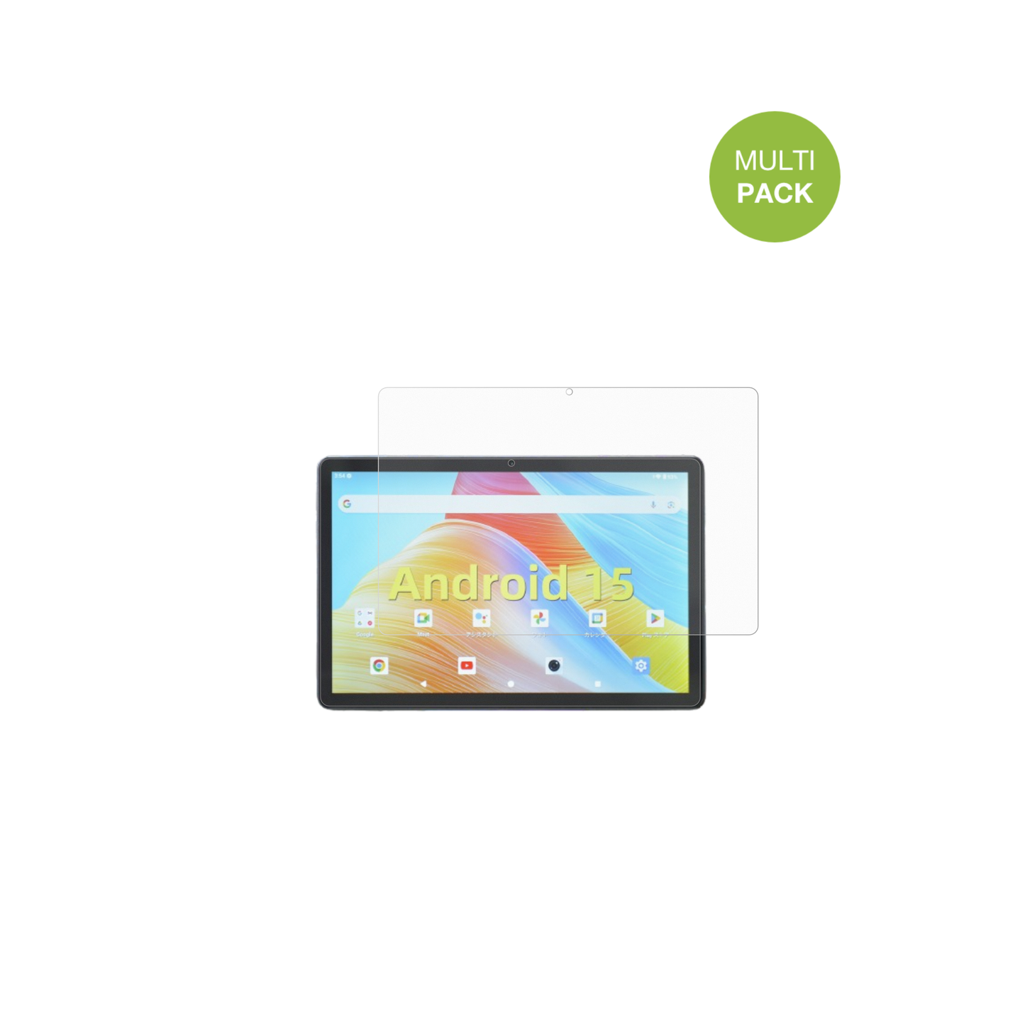 svitoop11-t11 mit aufgebrachter dipos Displayschutzfolie, die lästige Fingerabdrücke minimiert