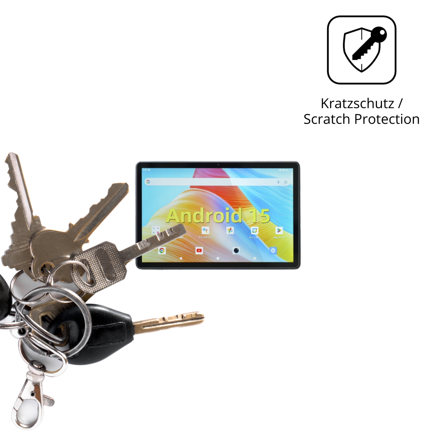 Schutz gegen Kratzer auf dem svitoop11-t11 Glas durch Schlüssel oder Ähnliches