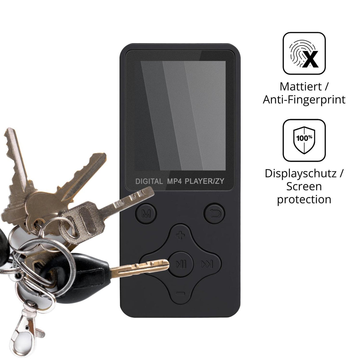 dipos Displayschutz für Synclum W2, mattierte Oberfläche, Blickschutzfilter und perfekter Passform