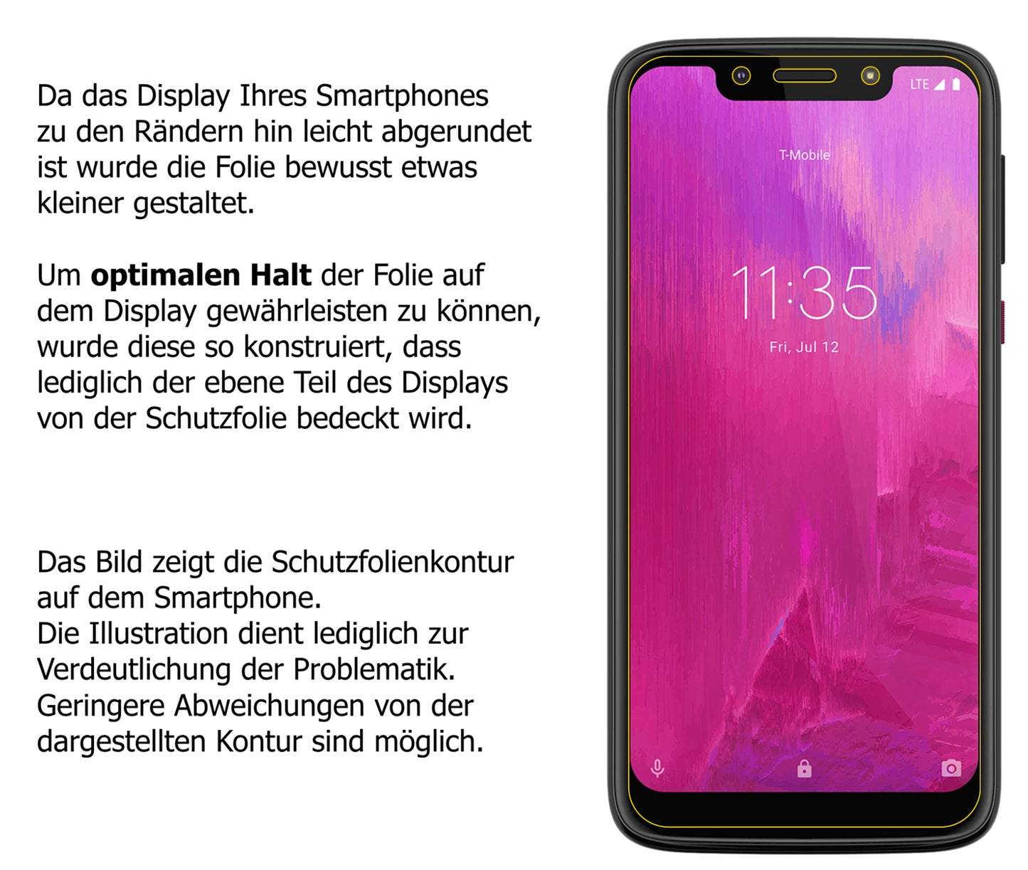 2x Schutzfolie matt für T-Mobile Revvlry Display-Schutzfolie