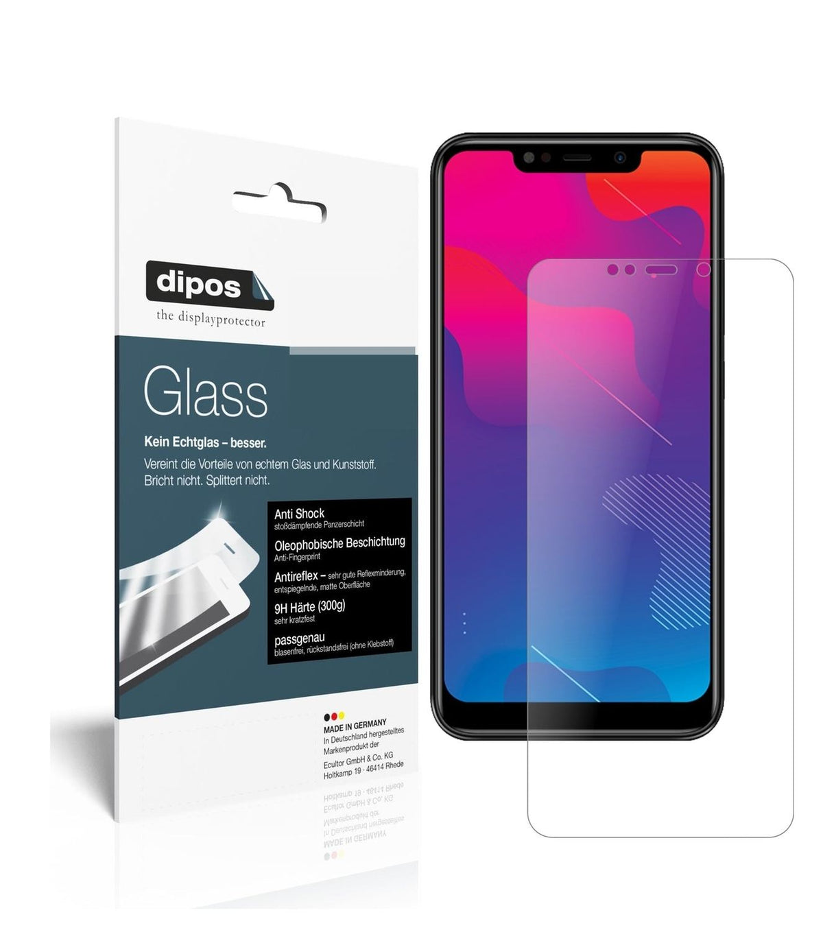 1x 9H Schutzfolie matt für Panasonic Eluga Z1 Pro Panzerfolie