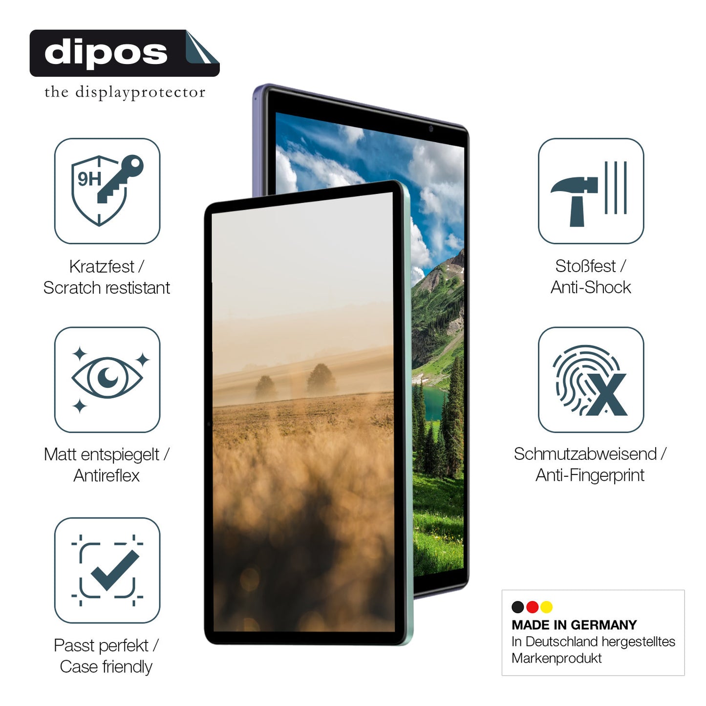 2x 9H Schutzfolie matt für Doogee U10 Panzerfolie