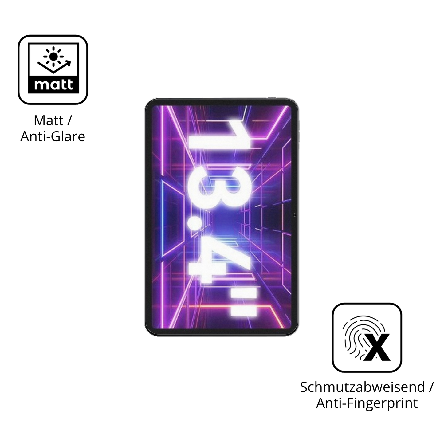 2x Schutzfolie matt für Tabwee T60 Pro 13.4 Zoll Display-Schutzfolie