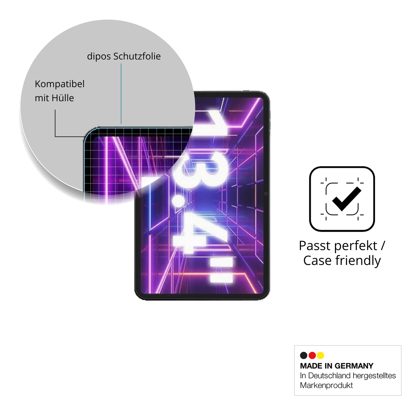 2x Schutzfolie matt für Tabwee T60 Pro 13.4 Zoll Display-Schutzfolie