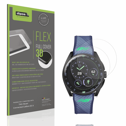 Matte Displayschutzfolie von dipos passend für TAG Heuer Connected Calibre E5 X, 100% Displayabdeckung und blasenfreie Montage