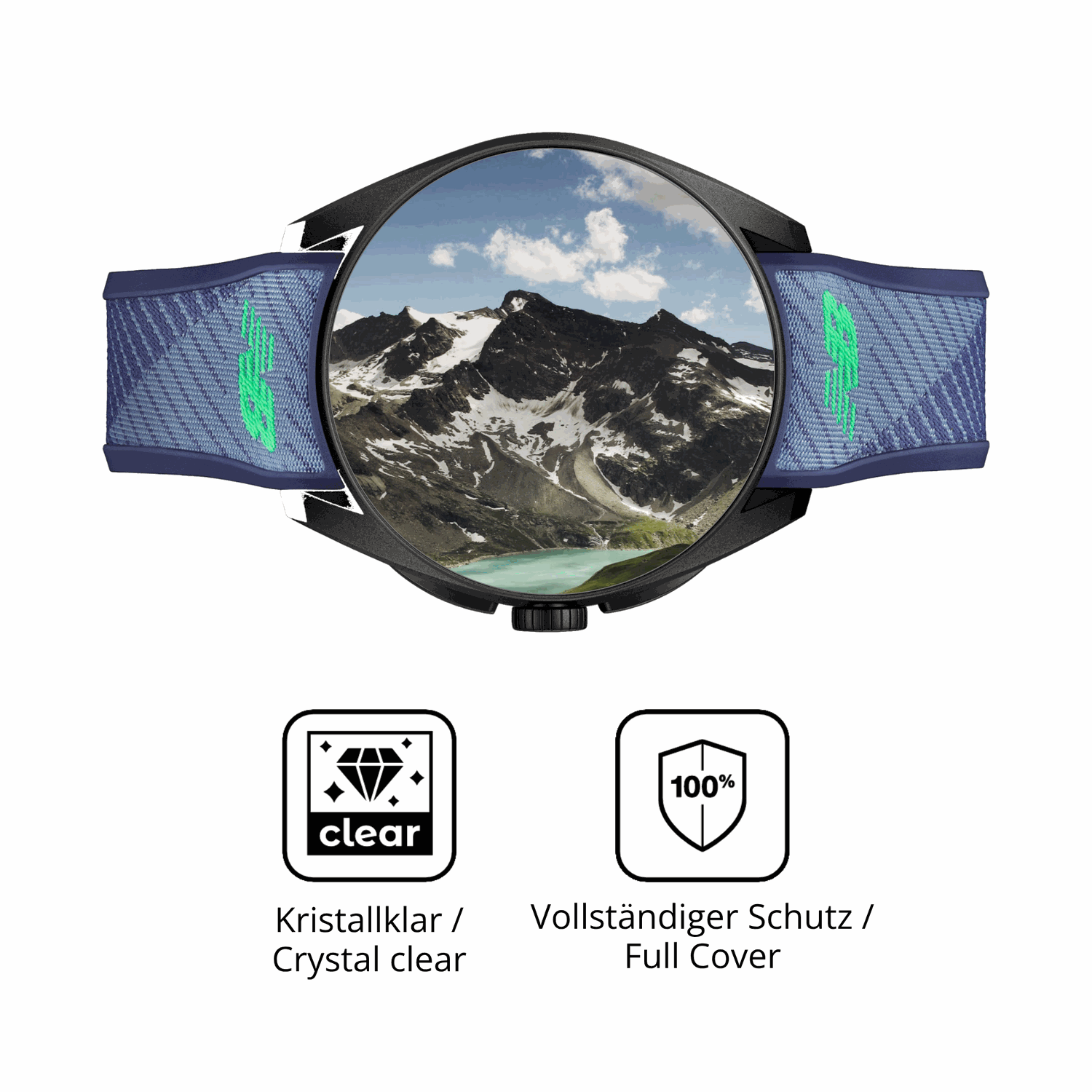 Dünne und klare Folie passend zugeschnitten für TAG Heuer Connected Calibre E5 X