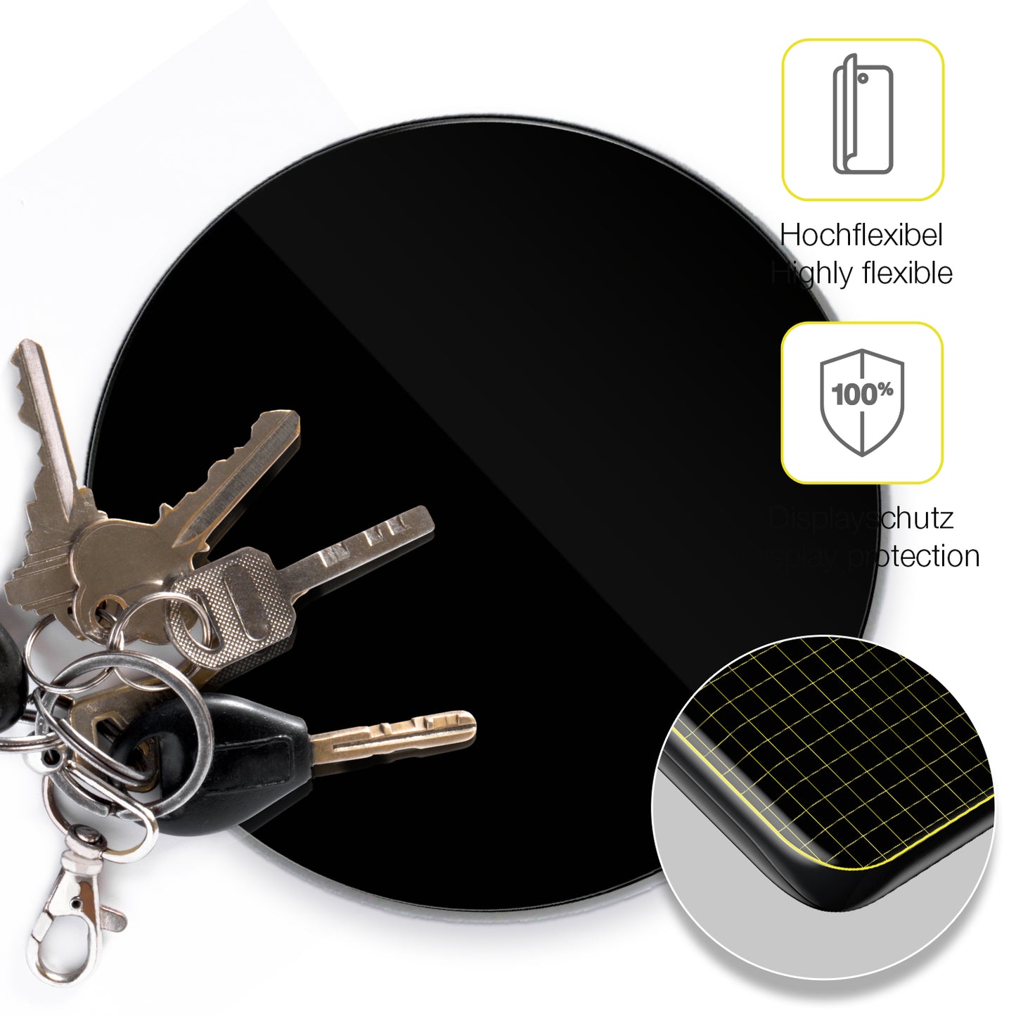 dipos Displayschutz für Tapo H110 IR-Fernbedienung, transparente Oberfläche, geringe Dicke und perfekte Passform
