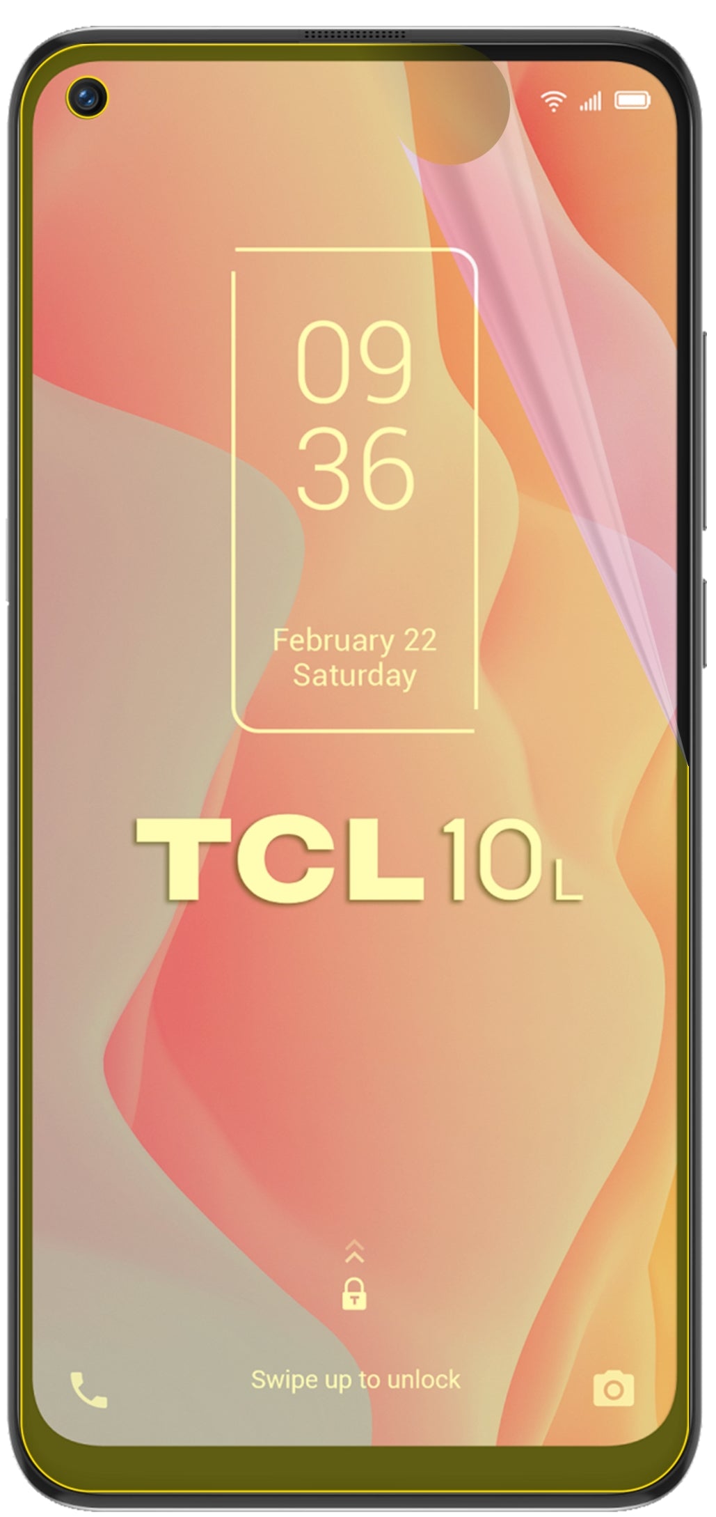 dipos Displayschutz für TCL 10L, transparente Oberfläche, geringe Dicke und perfekte Passform