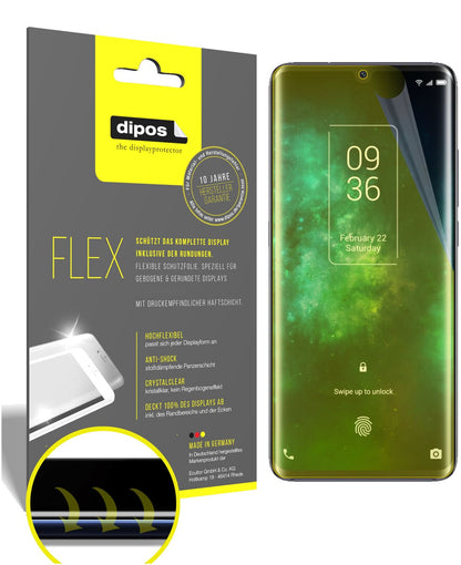 Klare Displayschutzfolie von dipos passend für TCL 10 Pro, 100% Displayabdeckung und blasenfreie Montage
