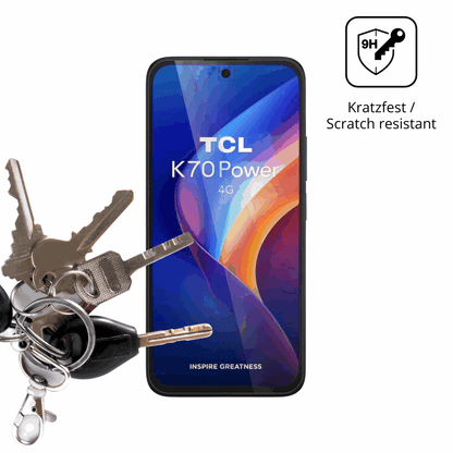 2x 9H Schutzfolie für TCL K70 Power 4G Panzerfolie