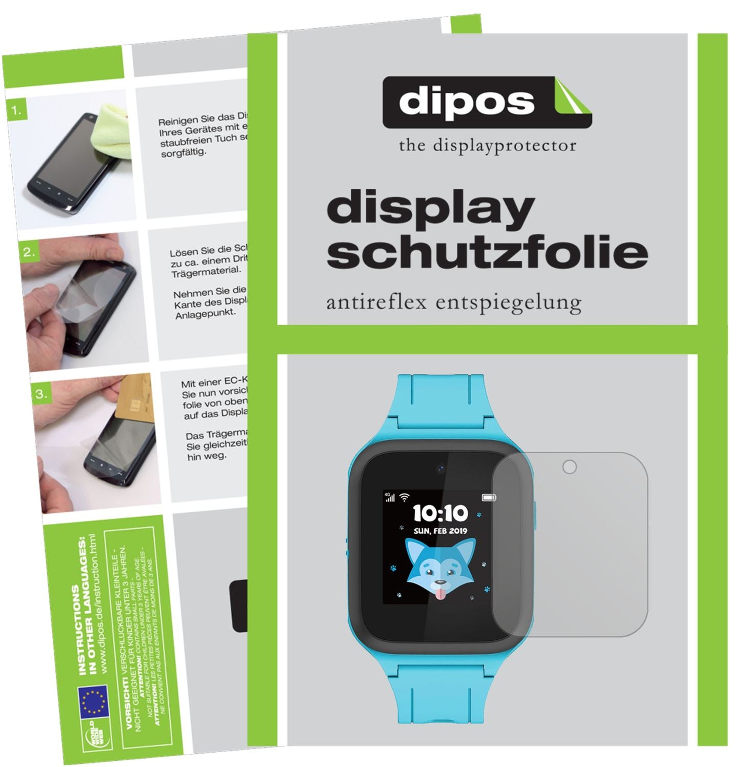 6x Schutzfolie matt für TCL Movetime Family Watch MT40S Display-Schutzfolie