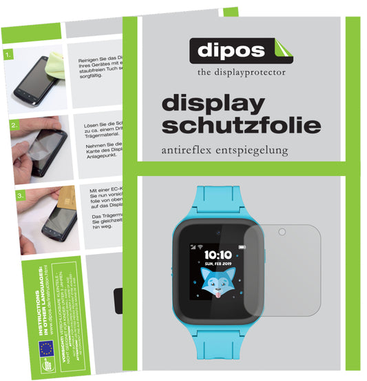 6x Schutzfolie matt für TCL Movetime Family Watch MT40S Display-Schutzfolie