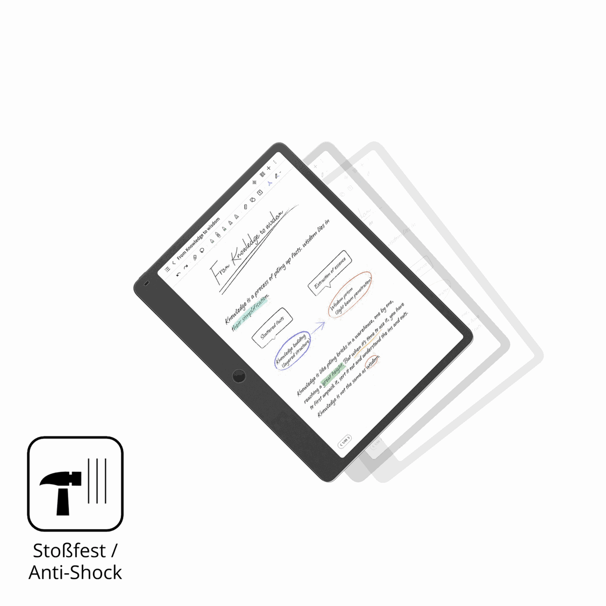 2x 9H Schutzfolie matt für TCL Note A1 NXTPaper Panzerfolie