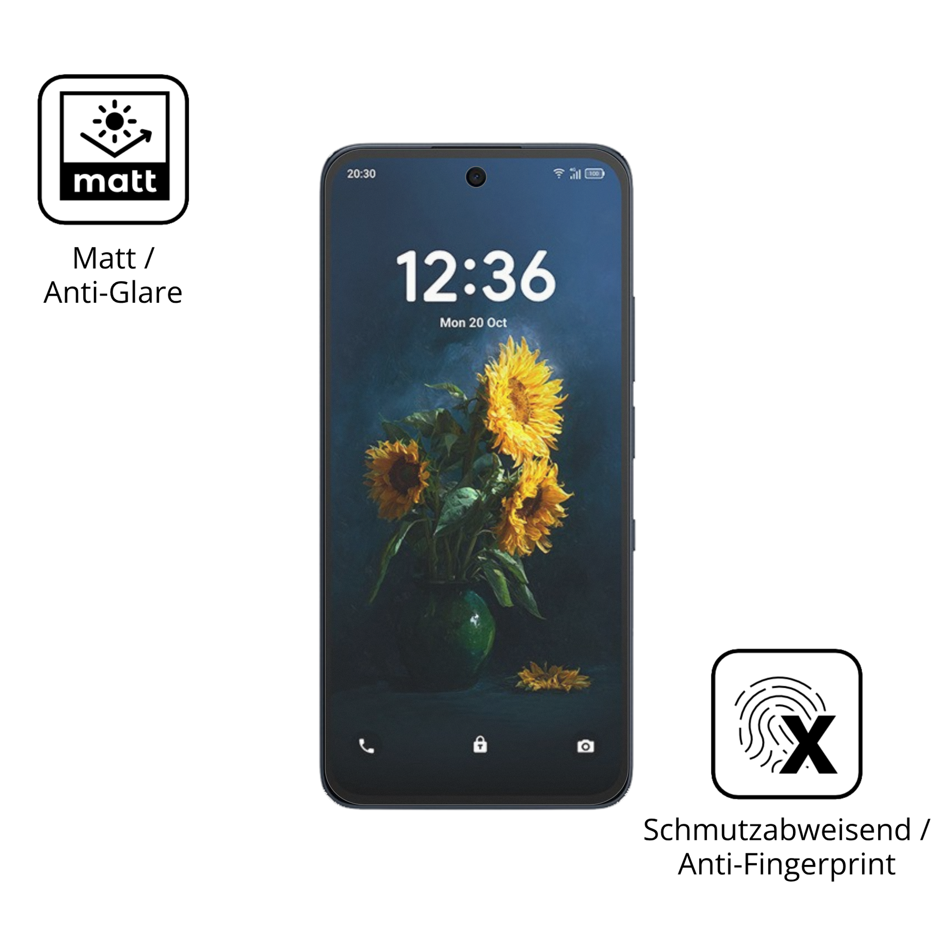 Dünne und entspiegelnde Folie passend zugeschnitten für TCL NXTpaper 70 Pro