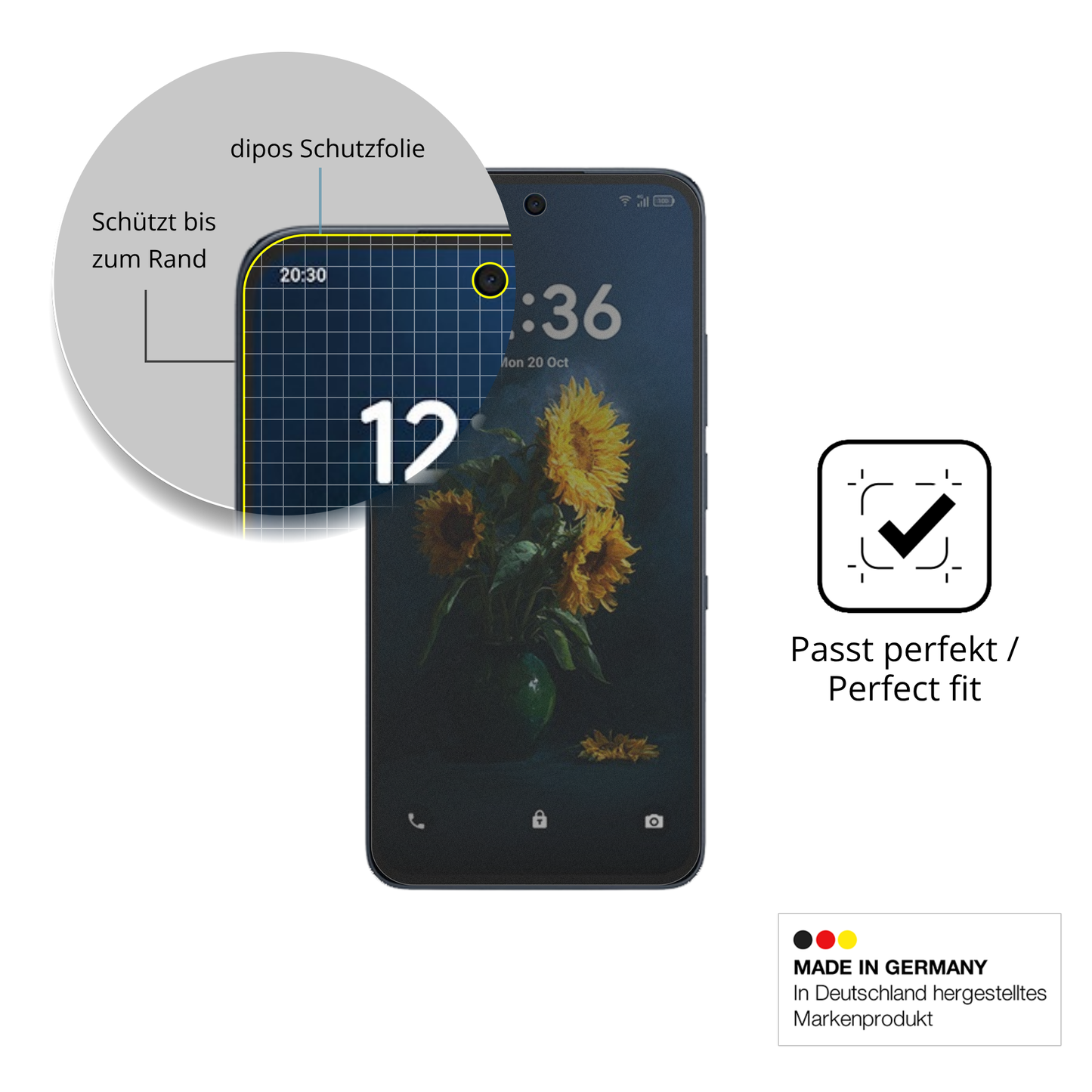 Schutz gegen Kratzer auf dem TCL NXTpaper 70 Pro Glas durch Schlüssel oder Ähnliches