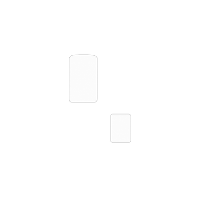 dipos Displayschutz für TCL One Touch 4043D mit Rückseite, mattierte Oberfläche, geringe Dicke und perfekte Passform