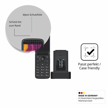 Schutzglasfolie mit optimaler Passform, zur Verwendung mit Hüllen geeignet