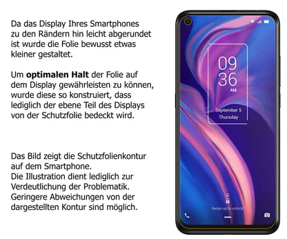 Blickschutzfolie für TCL Plex matt Schutzfolie Privacy