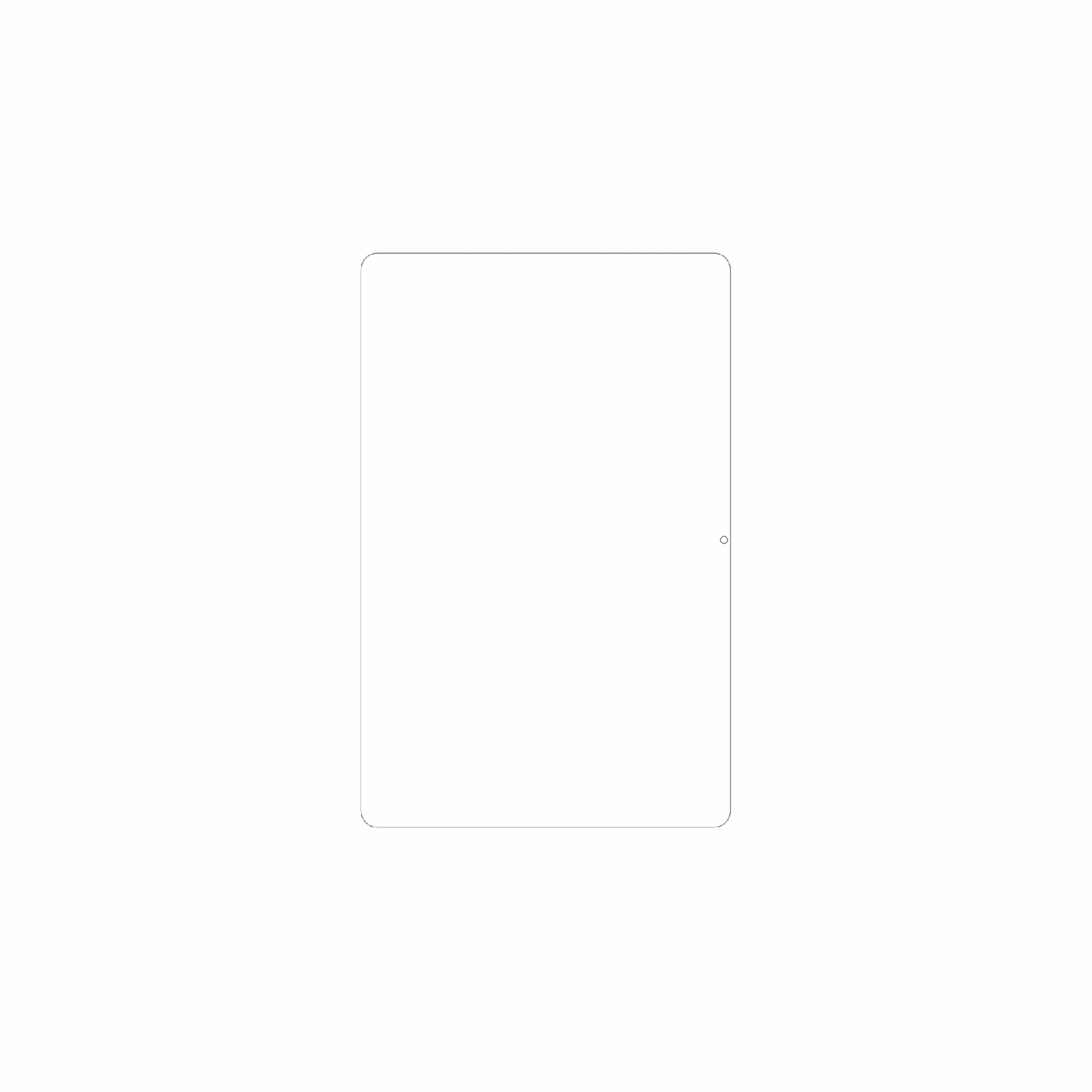 dipos Displayschutz für tcltab 10l gen 4, mattierte Oberfläche, geringe Dicke und perfekte Passform
