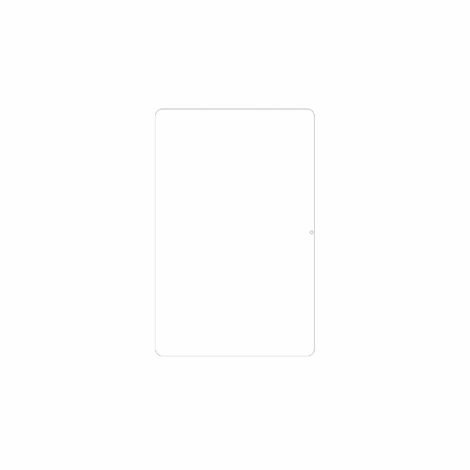 dipos Displayschutz für tcltab 10l gen 4, mattierte Oberfläche, geringe Dicke und perfekte Passform