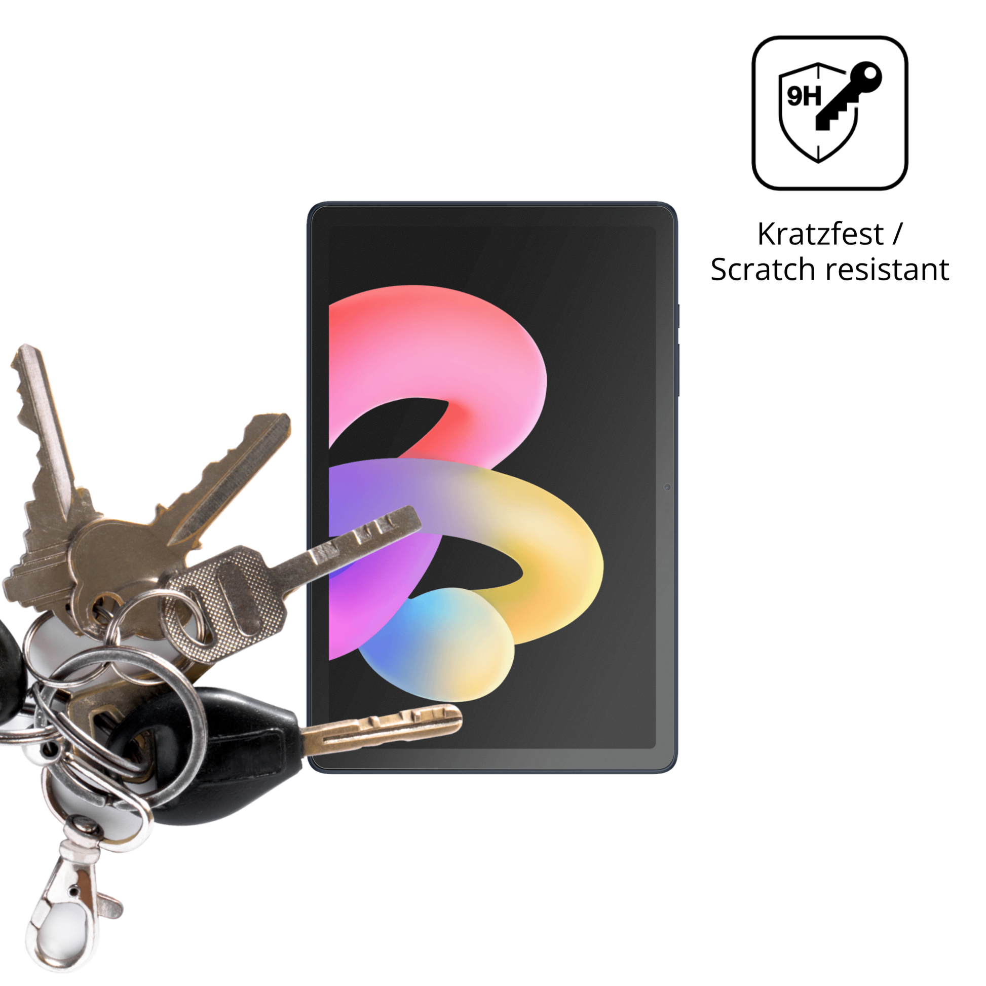 dipos Displayschutz für tcltab 10l gen 4, mattierte Oberfläche, robuste Festigkeit und perfekte Passform