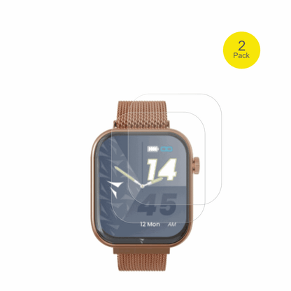 techmadem-glam011 1.75 zoll mit aufgebrachter dipos Flex Schutzfolie, glasklare Darstellung ohne Einschränkungen