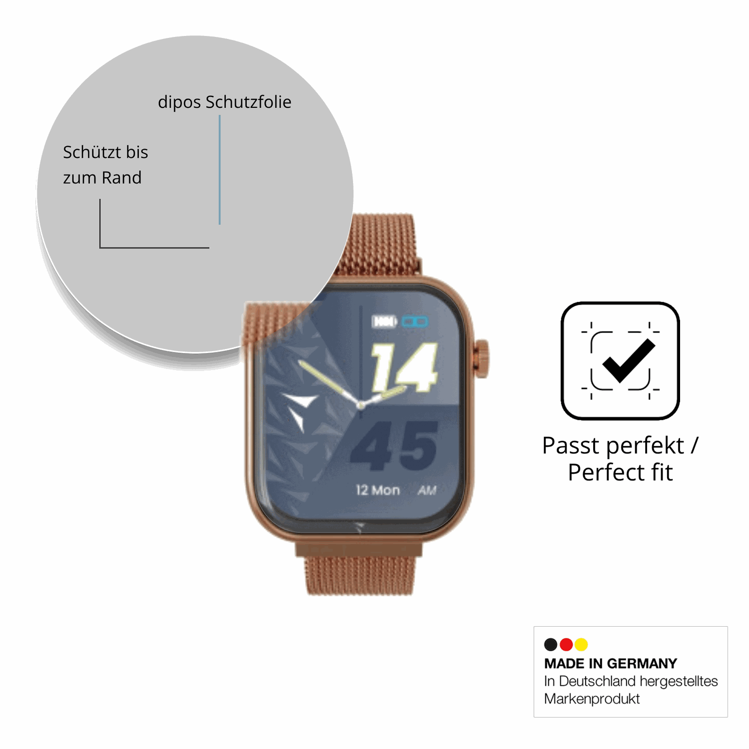 Besonders flexibler Displayschutz mit Anti-Shock-Schicht im Materialmix