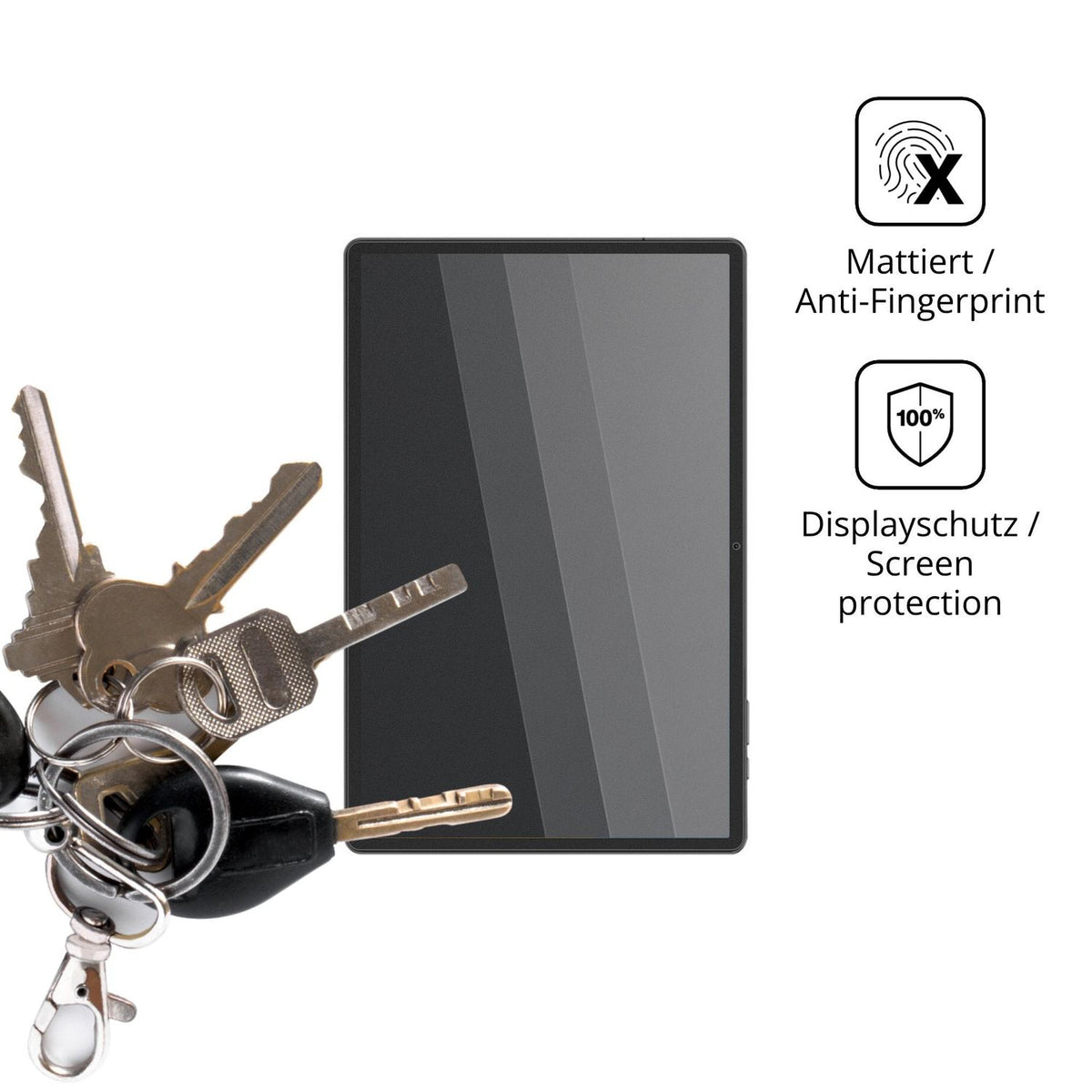 dipos Displayschutz für Teclast H131, mattierte Oberfläche, Blickschutzfilter und perfekter Passform