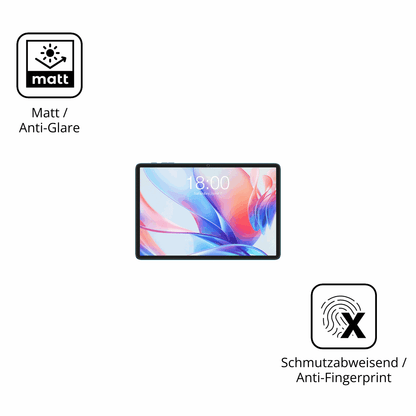 2x Schutzfolie matt für Teclast P30 Display-Schutzfolie