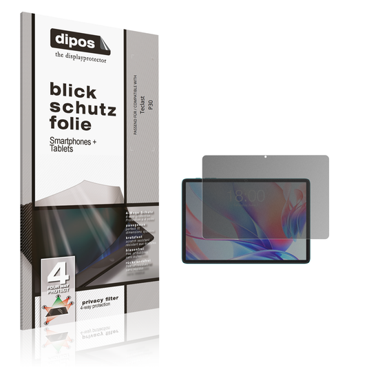 Blickschutzfolie für Teclast P30 matt Schutzfolie Privacy